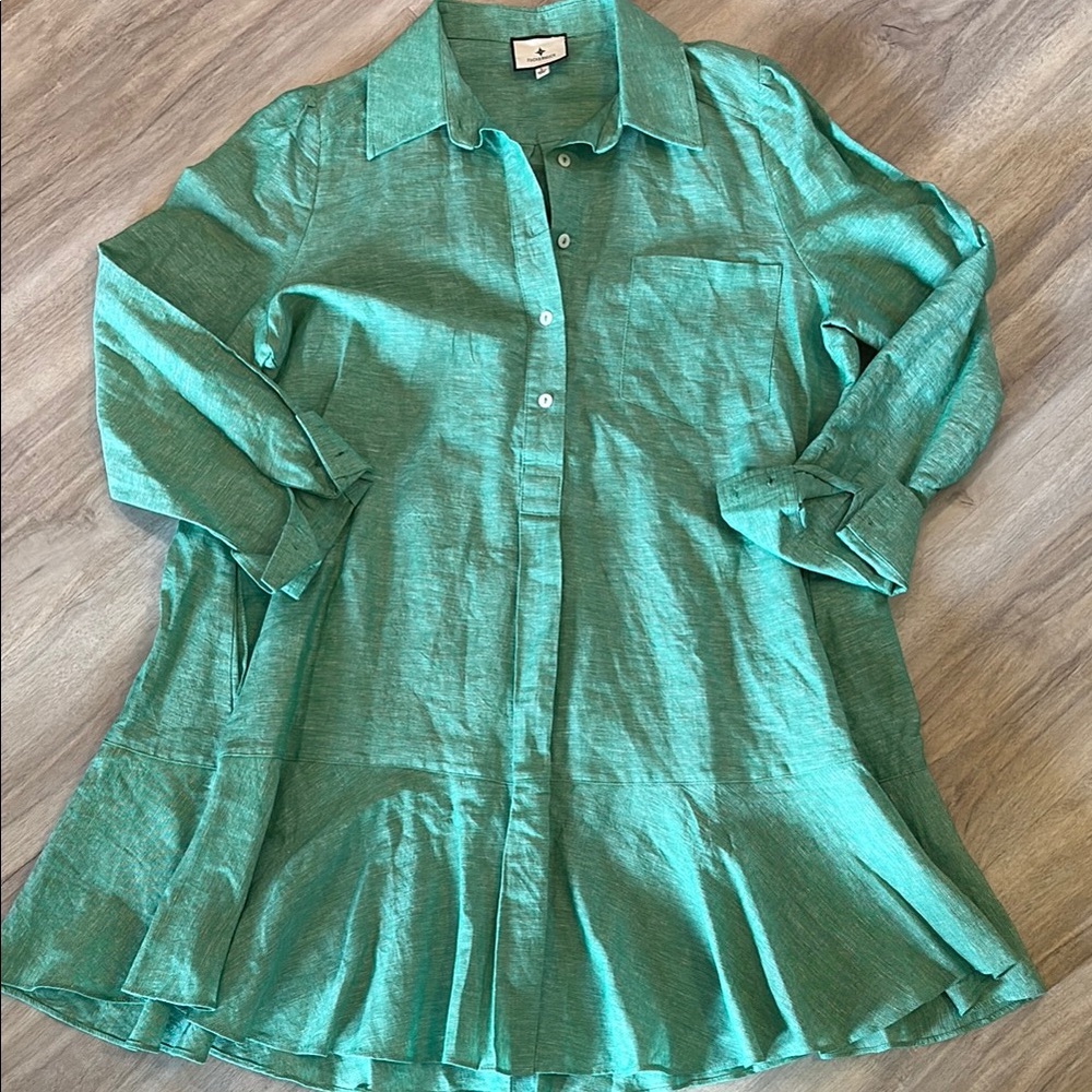 Tuckernuck Sea Green Callahan Shirt Dress
